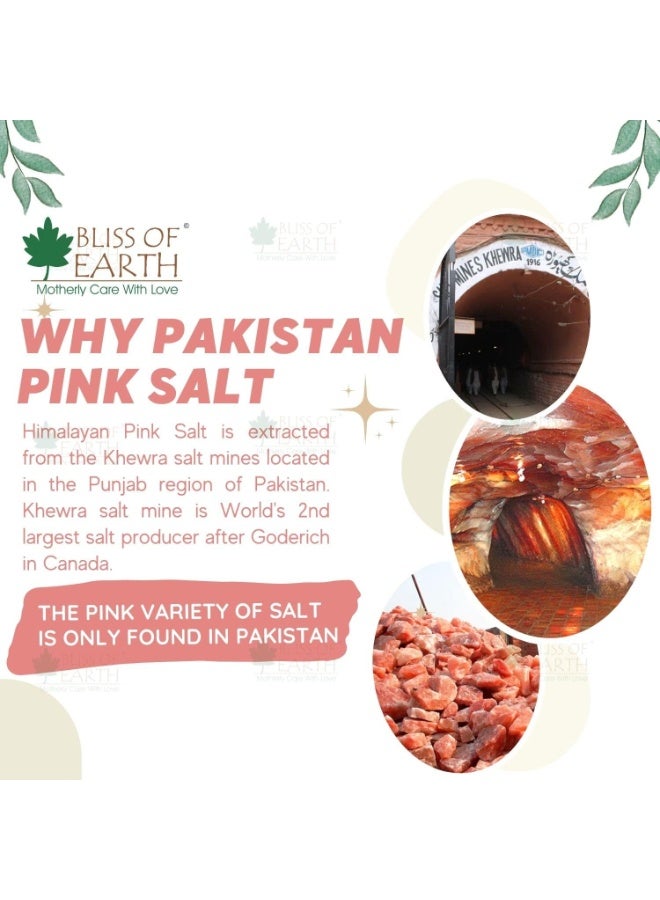 BLISS OF EARTH Pakistani Himalayan Pink Salt Fine Powder 500gm For Healthy Cooking, Natural Substitute of White Salt, Saindha Namak Pure - Image 4